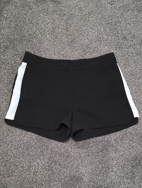 J. Crew Black Tuxedo Shorts with White Side Stripes Sz 6